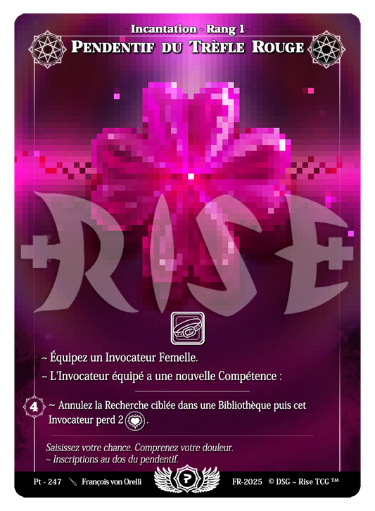 Pendentif du Trèfle Rouge
